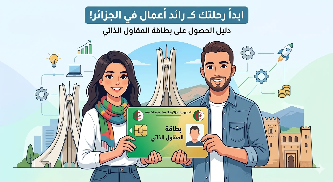 بطاقة المقاول الذاتي في الجزائر 2026: كيف تبدأ العمل الحر بشكل قانوني وبدون تعقيدات؟